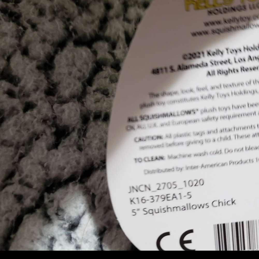 Squishmallows Charity The Chick 5" Plush NWT Kellytoy Easter stuffed animal - Picture 5 of 5